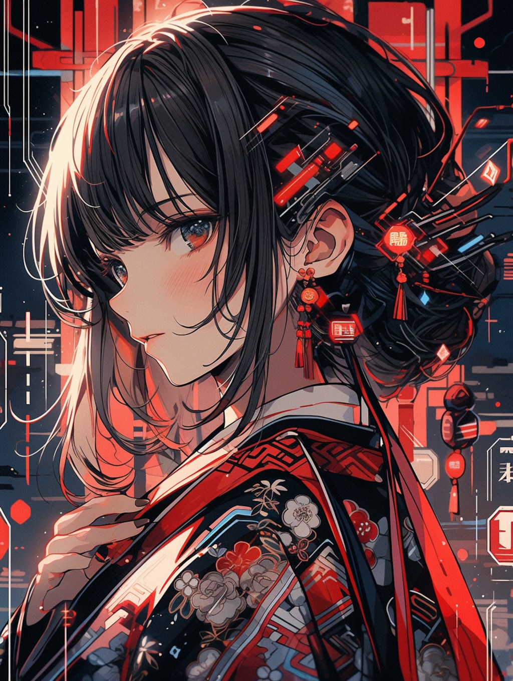 着物の女の子 kimono girl