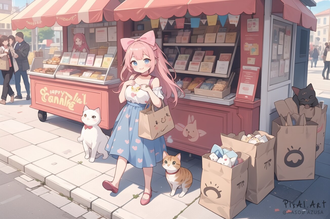 ねここねこランドで記念撮影