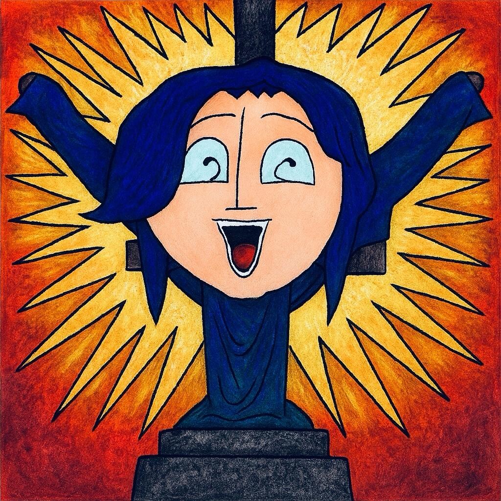 後光差す御神体や、神がかった像に発展する