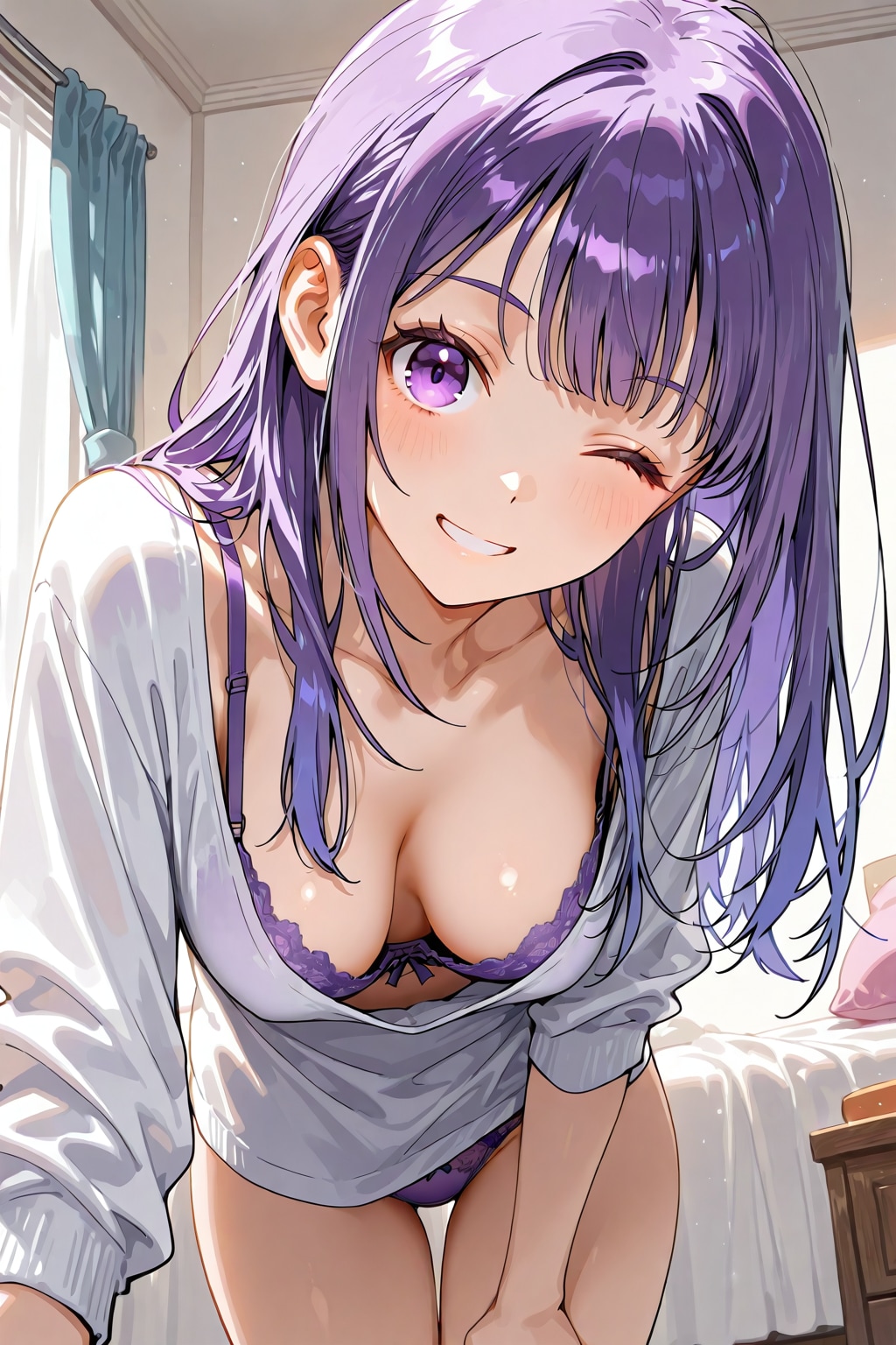 胸チラ068