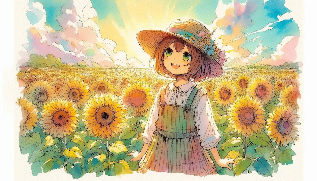 ひまわりと少女17