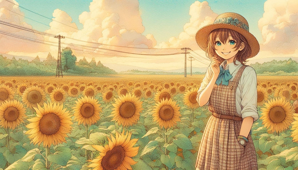 ひまわりと少女17