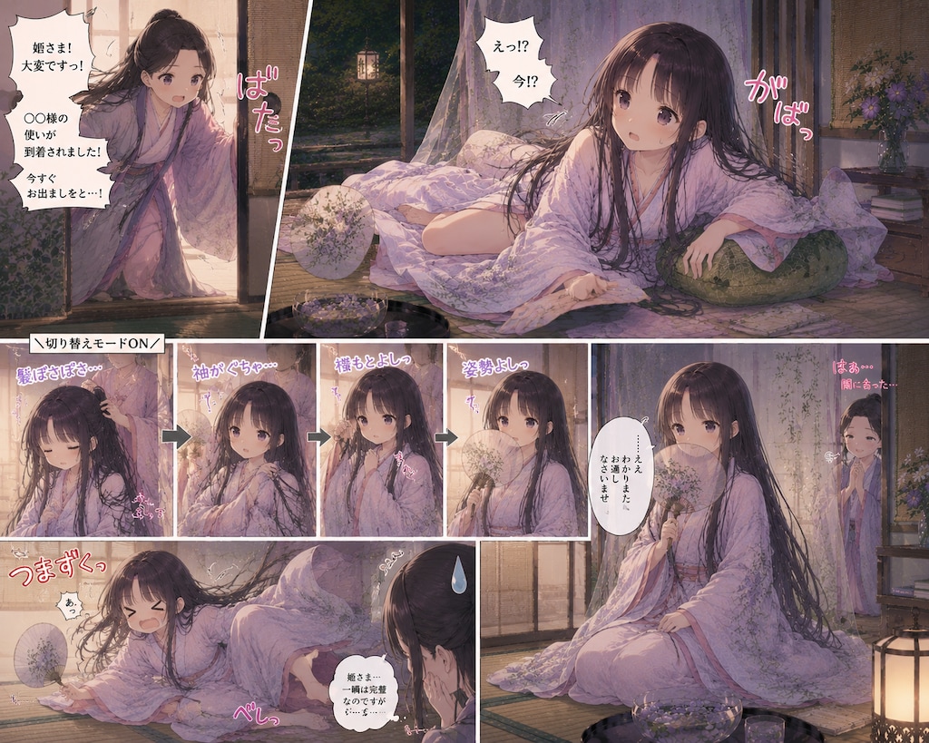 平安貴族女子（ぐうたら姫）
