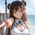 砂浜で一枚 2枚目