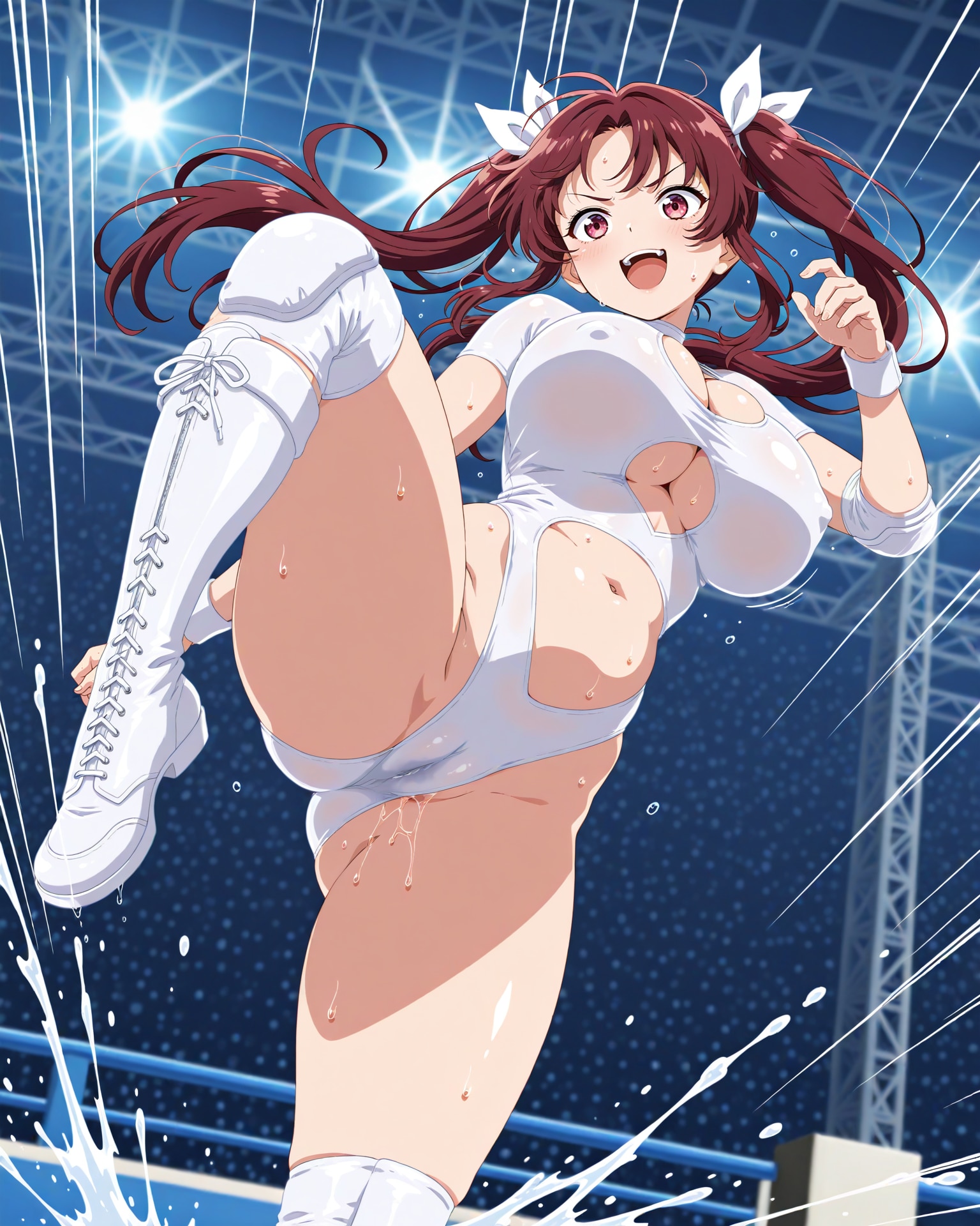 ステージで戦う姿