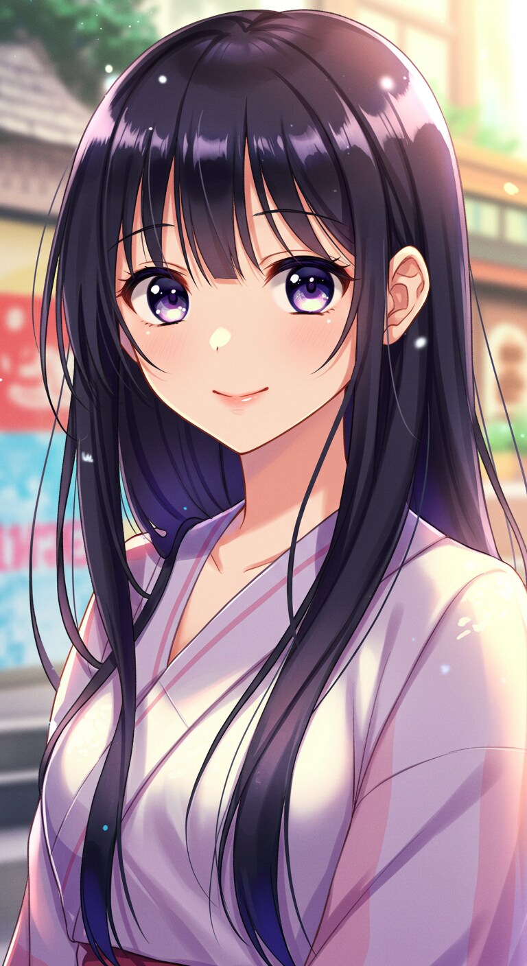 和装女子　イラスト　ImageFX土産