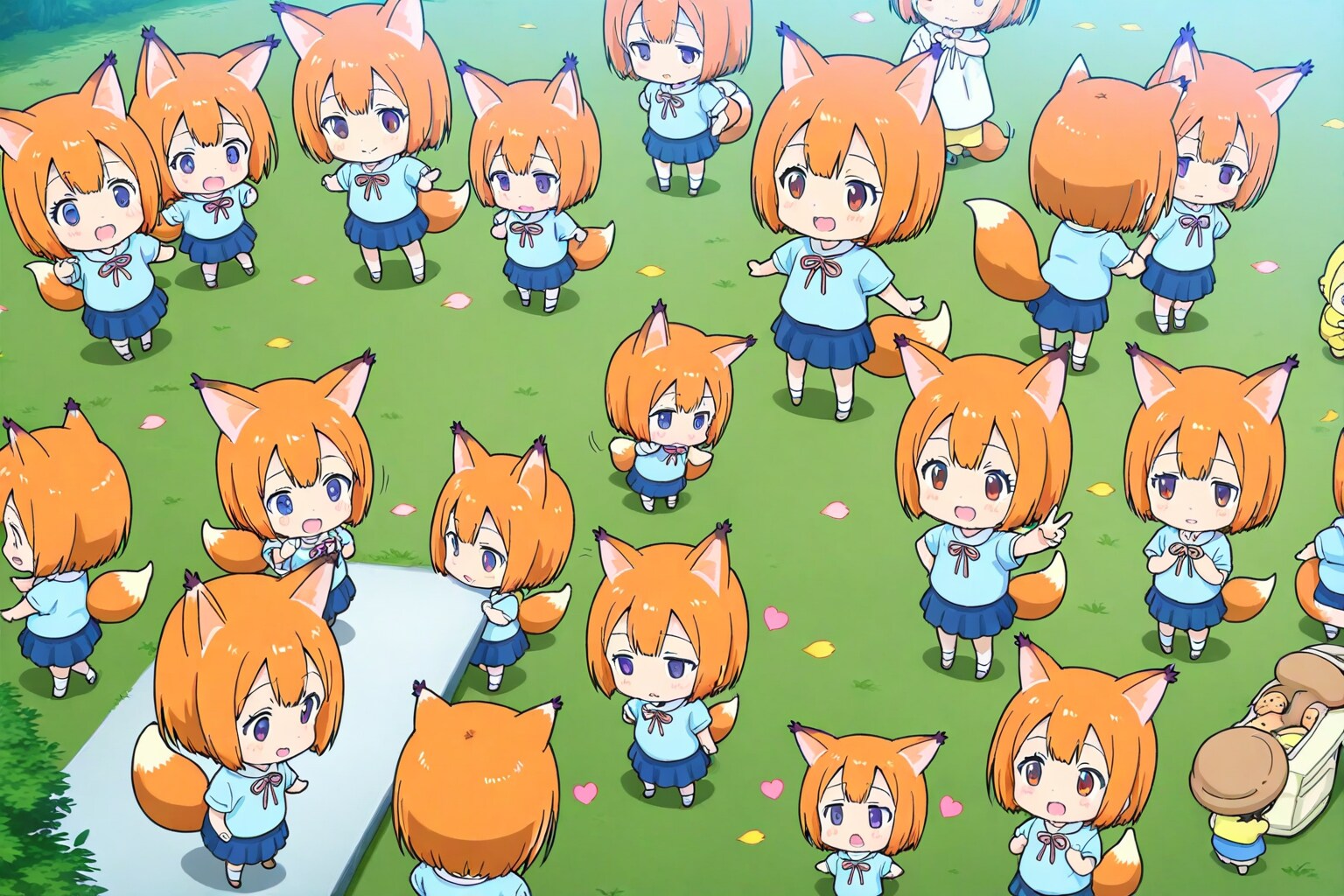 狐ちびちゃん以外も何だか居るようです。 | の人気AIイラスト・グラビア