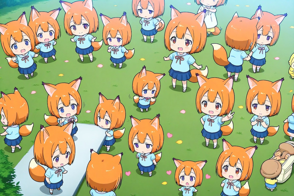 狐ちびちゃん以外も何だか居るようです。