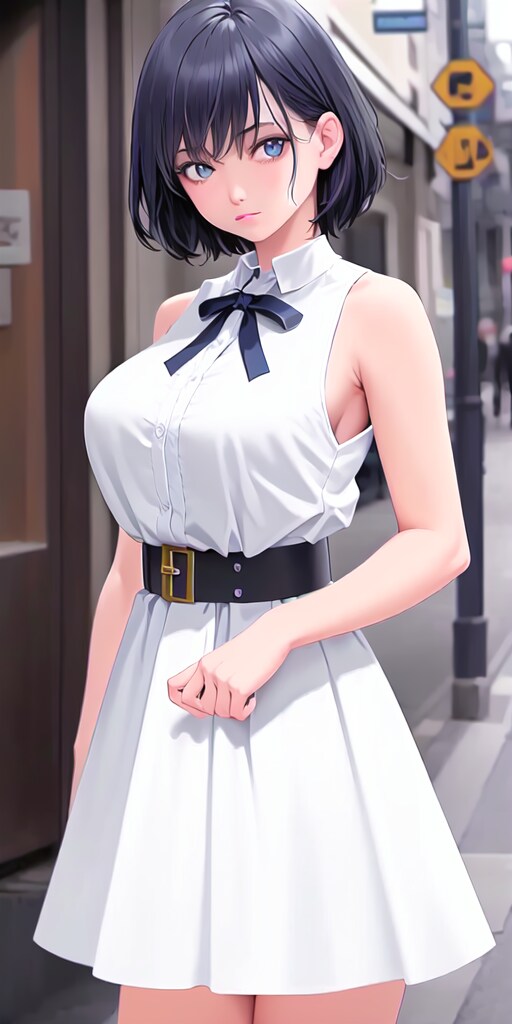 ノースリーブおねえさん