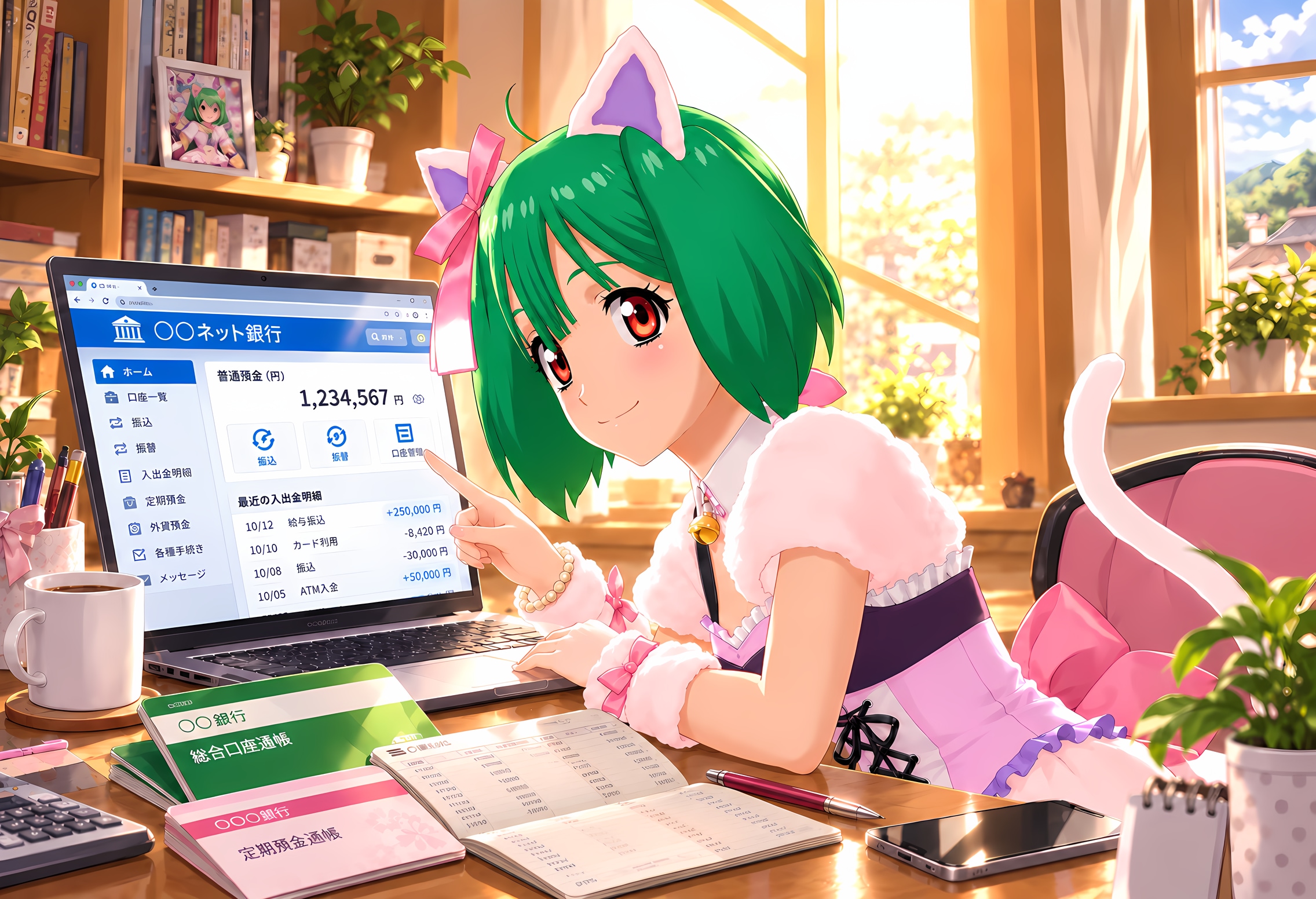 10月12日（ネット銀行の日） | の人気AIイラスト・グラビア