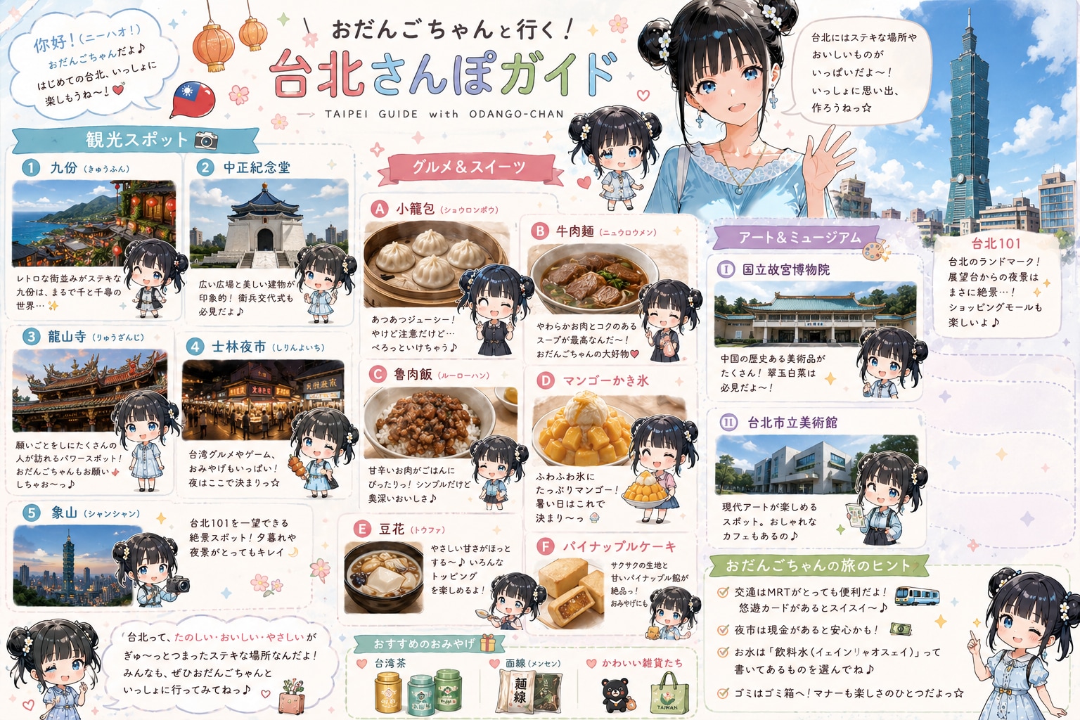 おだんごちゃん台北ガイド