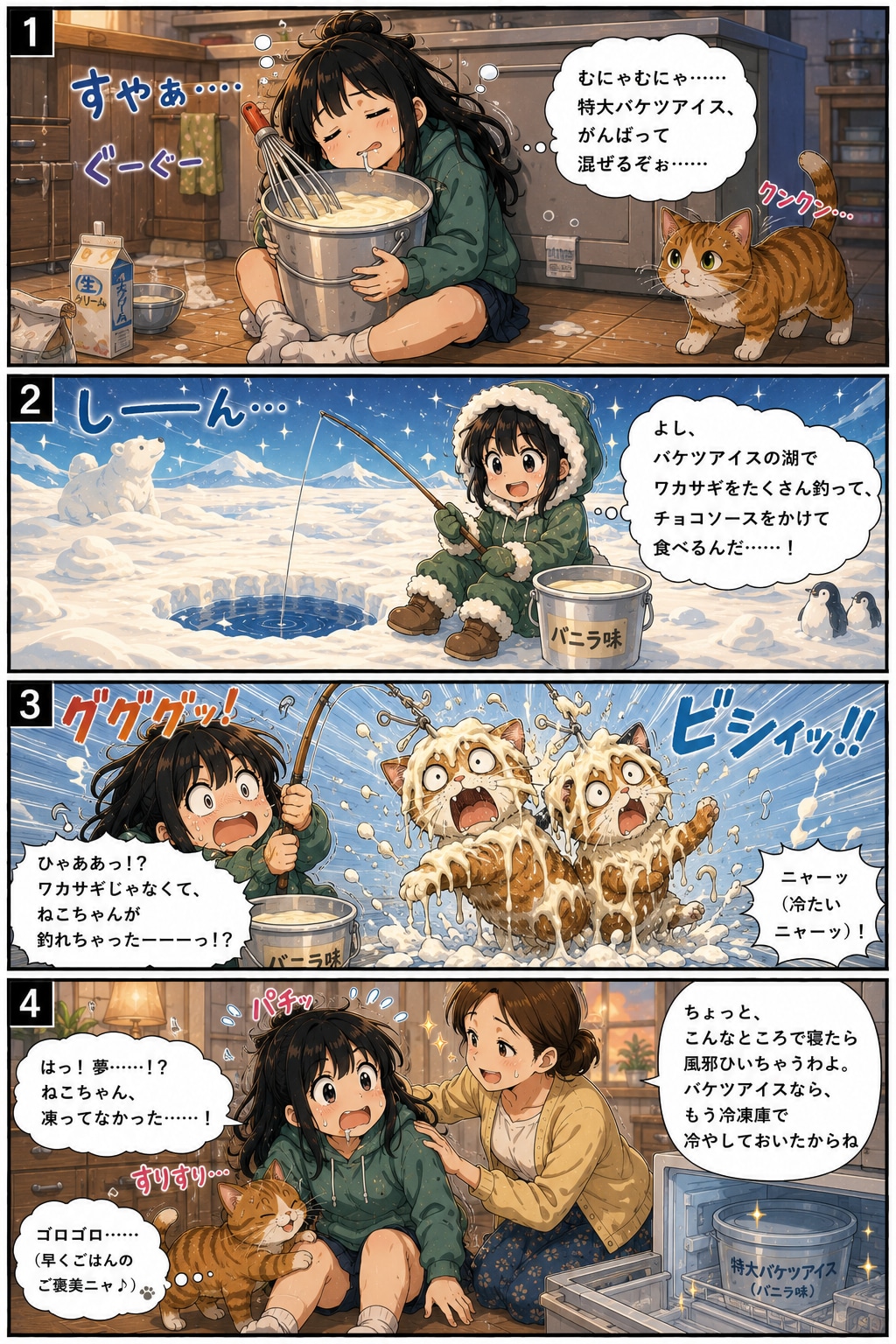 夢のバケツアイスしょ～！？