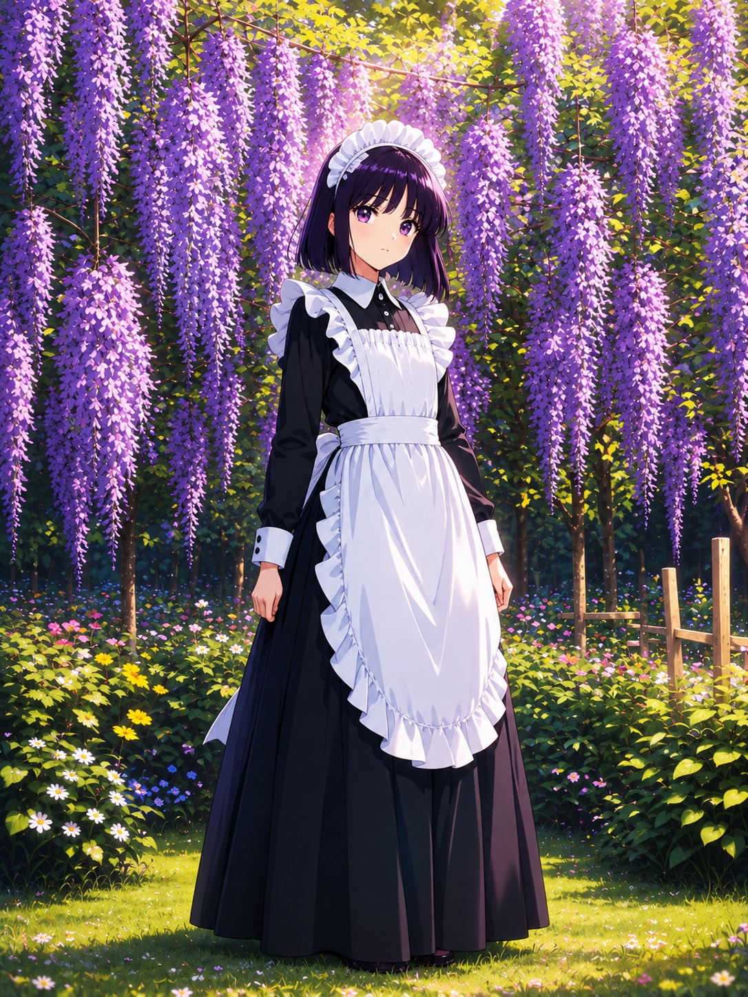 藤の花とメイド | の人気AIイラスト・グラビア