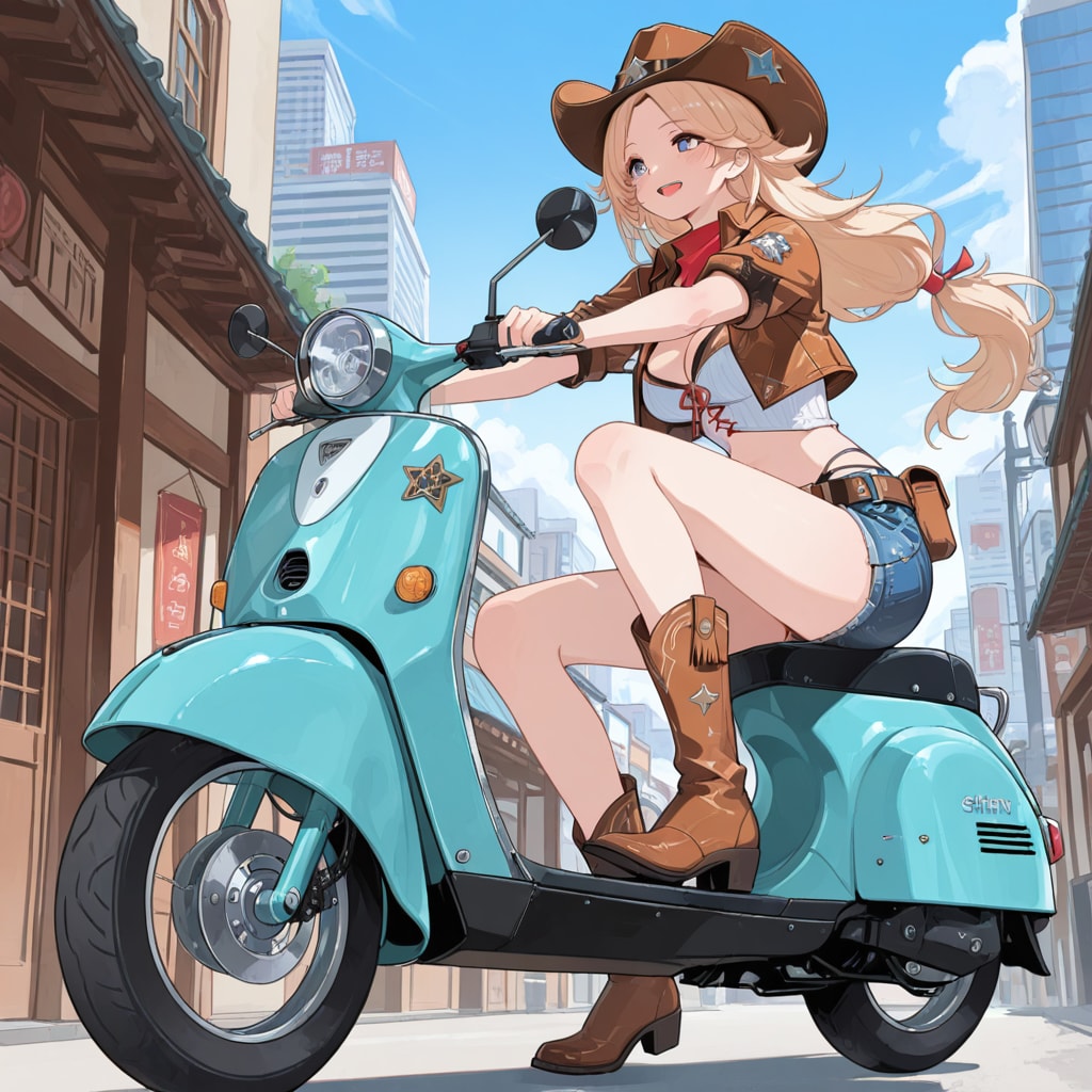 スクーターの乗り方