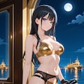 金色下着の葵さん(夜の玩具付き) 4枚目