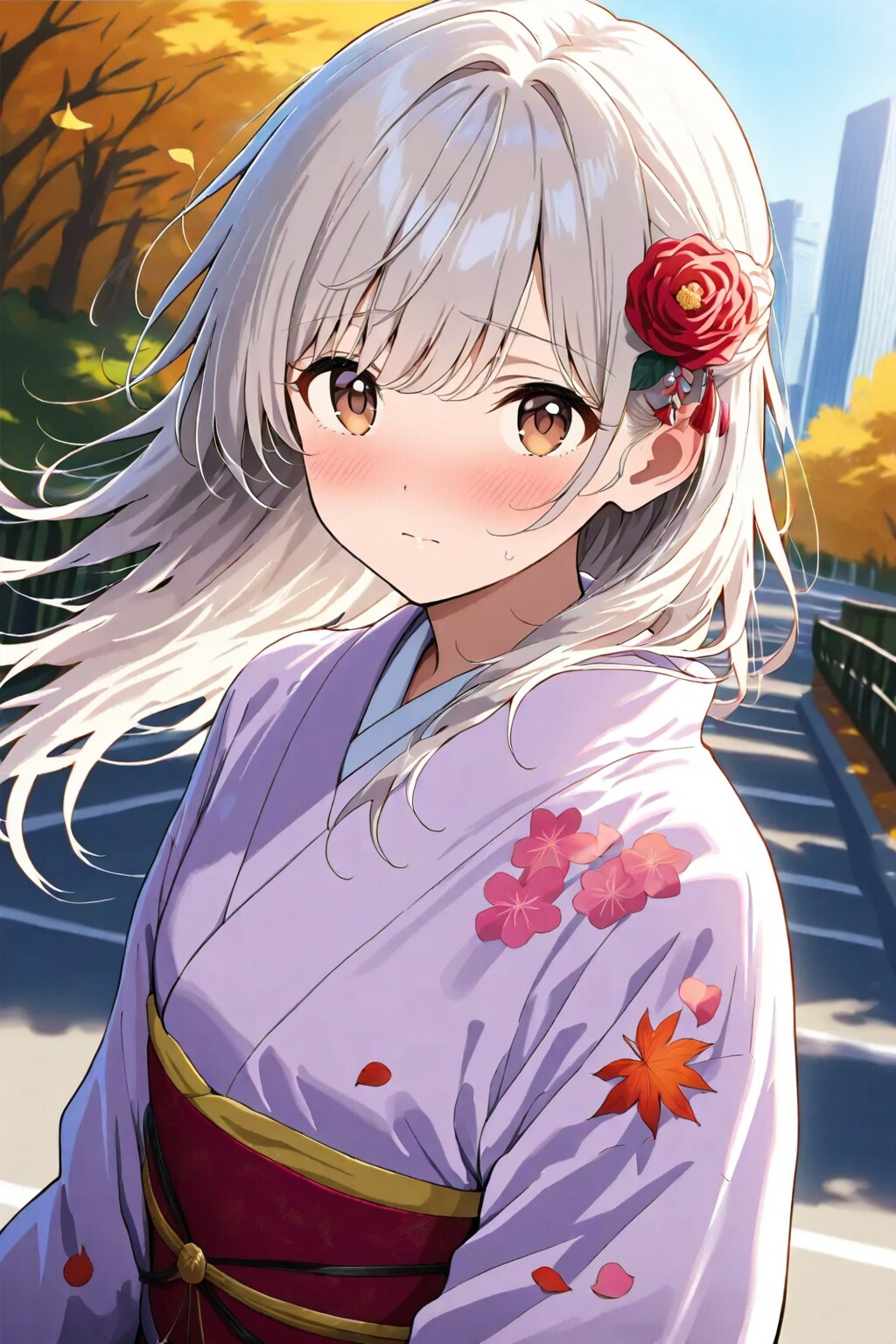 秋の着物 27歳女性