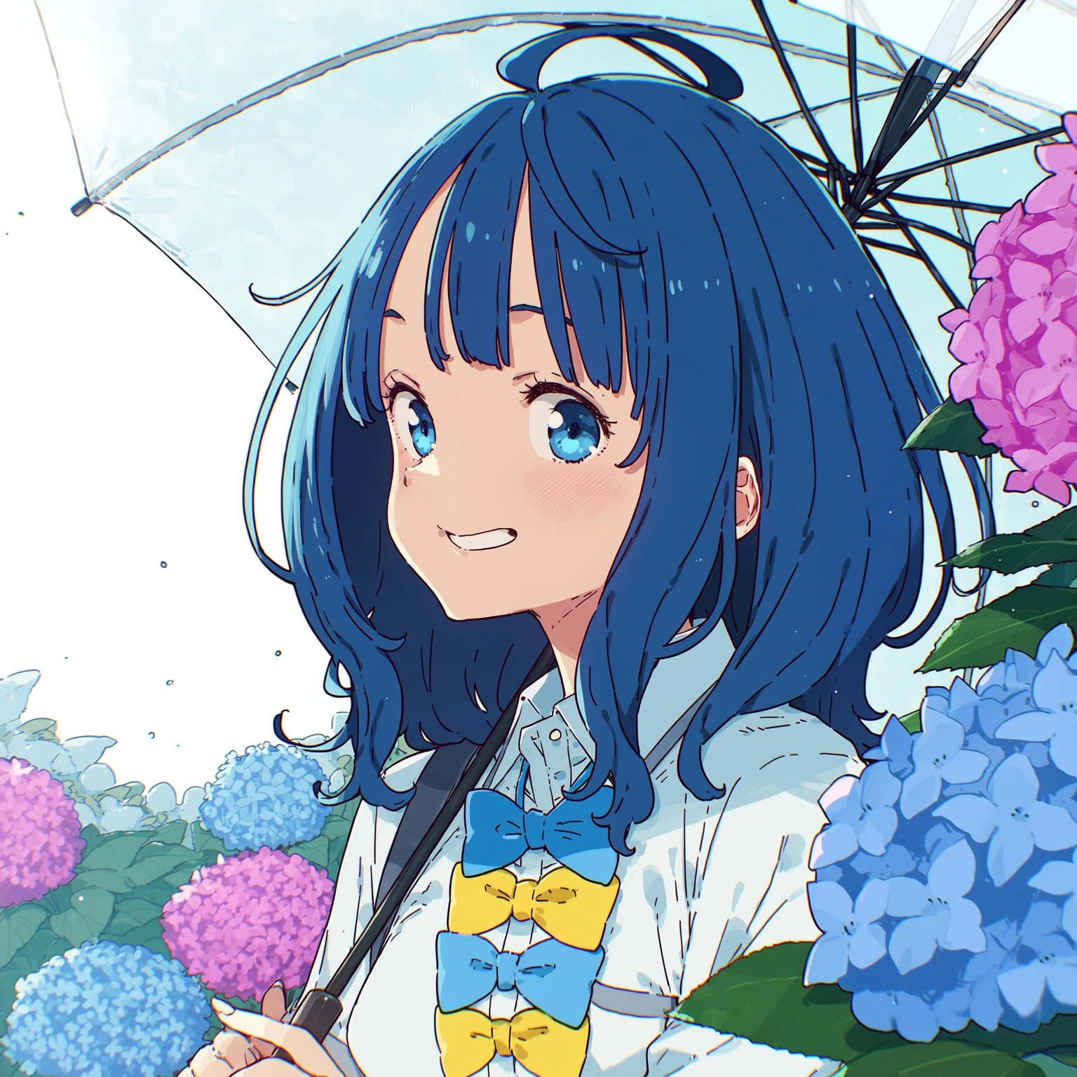 紫陽花と八奈見さん