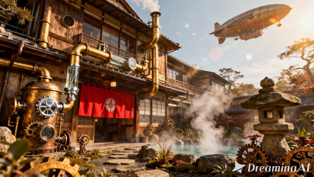 スチームパンクな温泉旅館