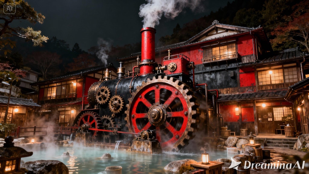 スチームパンクな温泉旅館