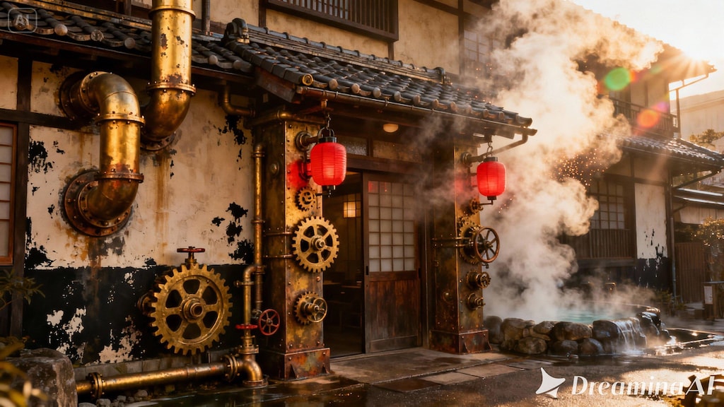 スチームパンクな温泉旅館