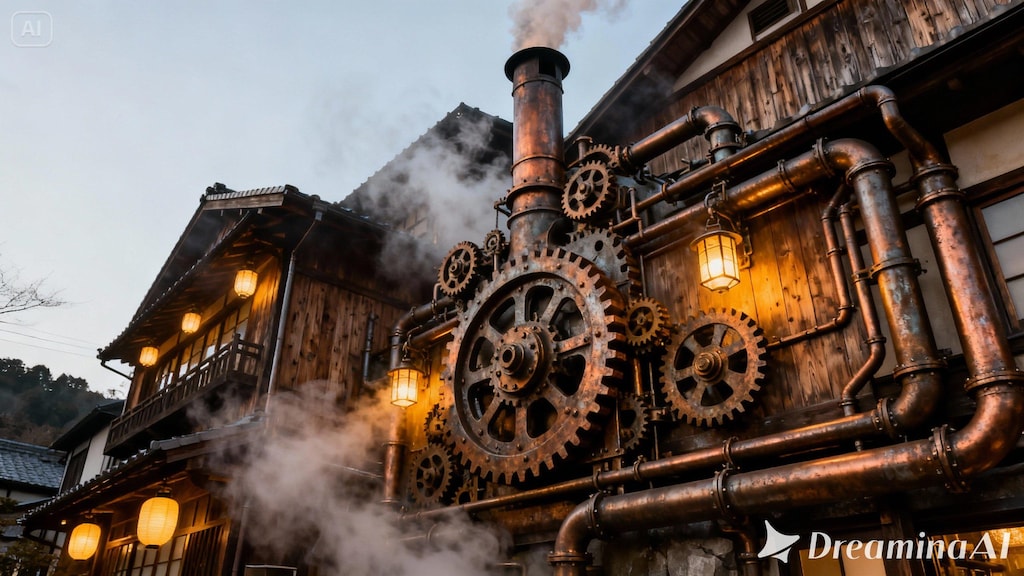 スチームパンクな温泉旅館