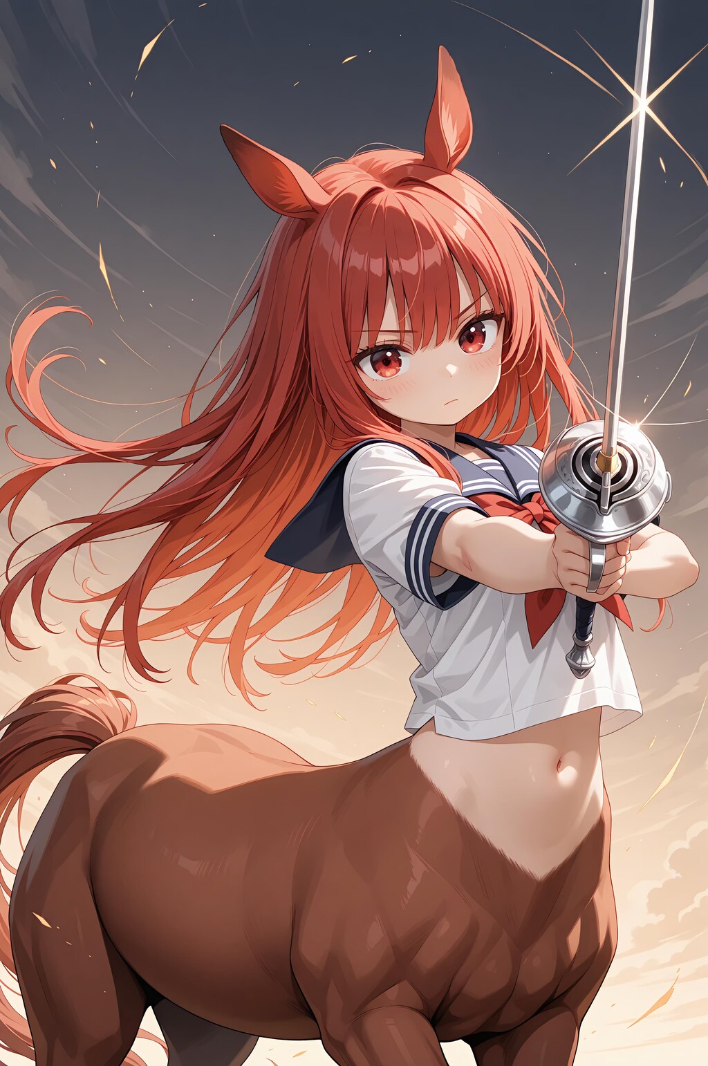 赤髪セーラーケンタウロス