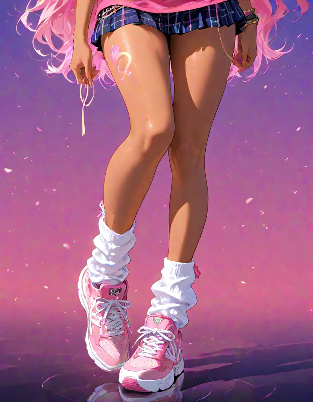 ギャルとスニーカーwithルーズソックス