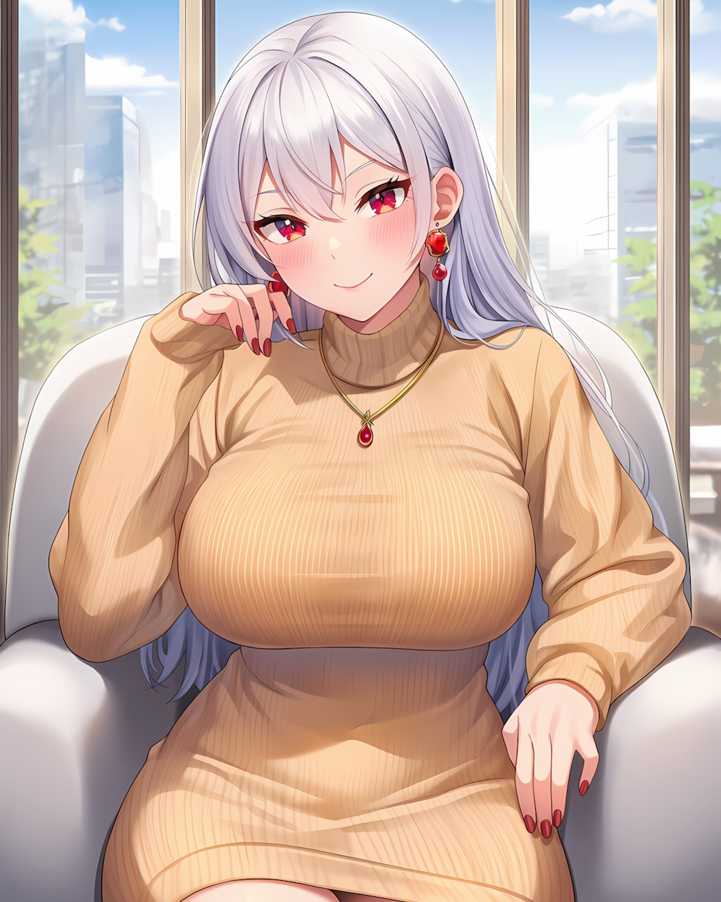 💛キャメルニット誘惑♡ミレナさん