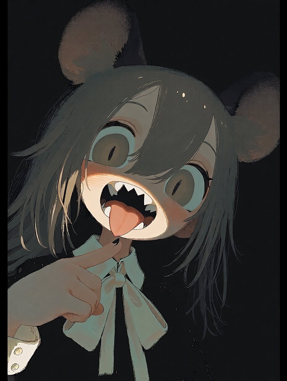 Look at mouth | の人気AIイラスト・グラビア