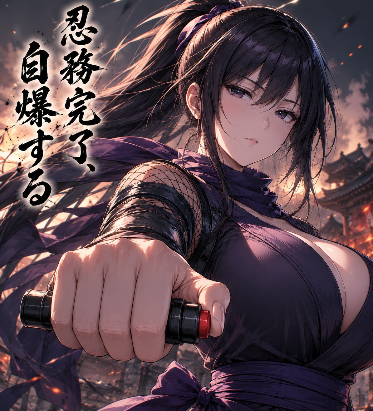 閃光に散る