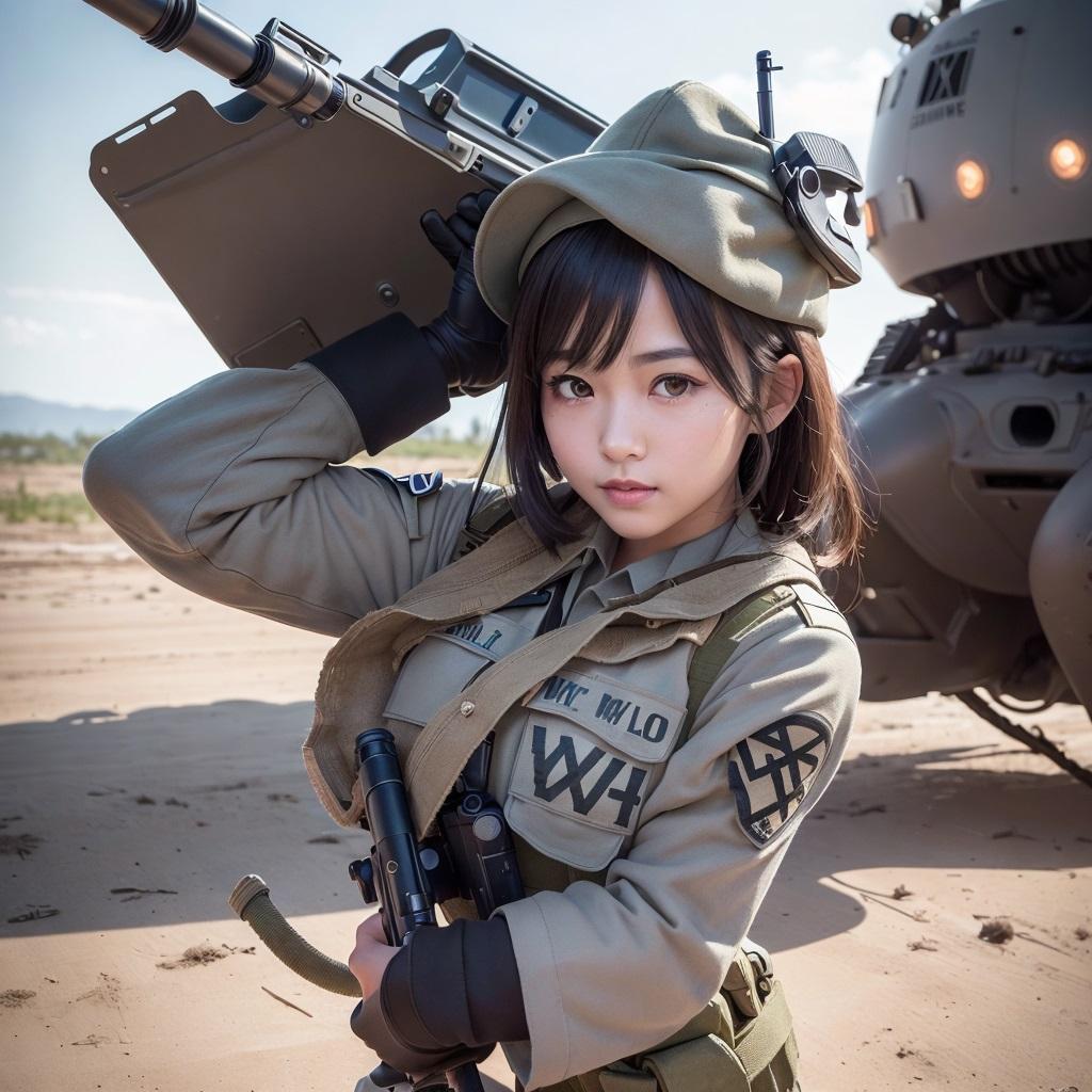 軍人のお姉さん