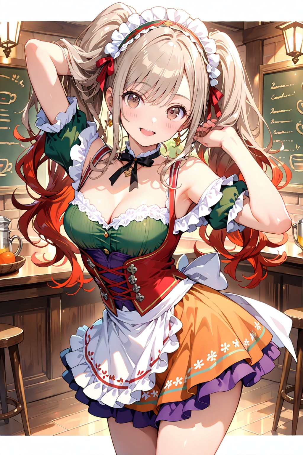【撮影会】洋館のディアンドル娘 Z827 | の人気AIイラスト・グラビア