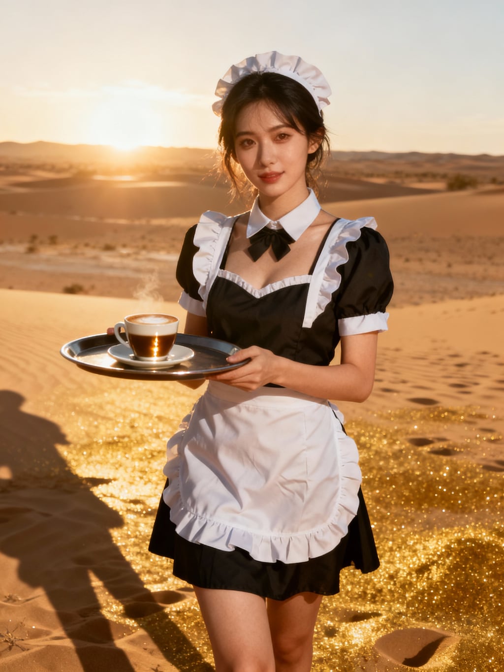 砂漠でメイド