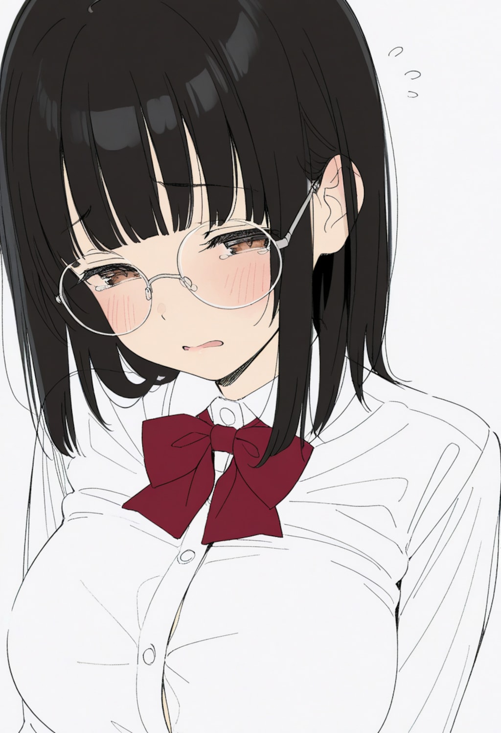 1000フォロワーのお礼を言わされる地味子ちゃん