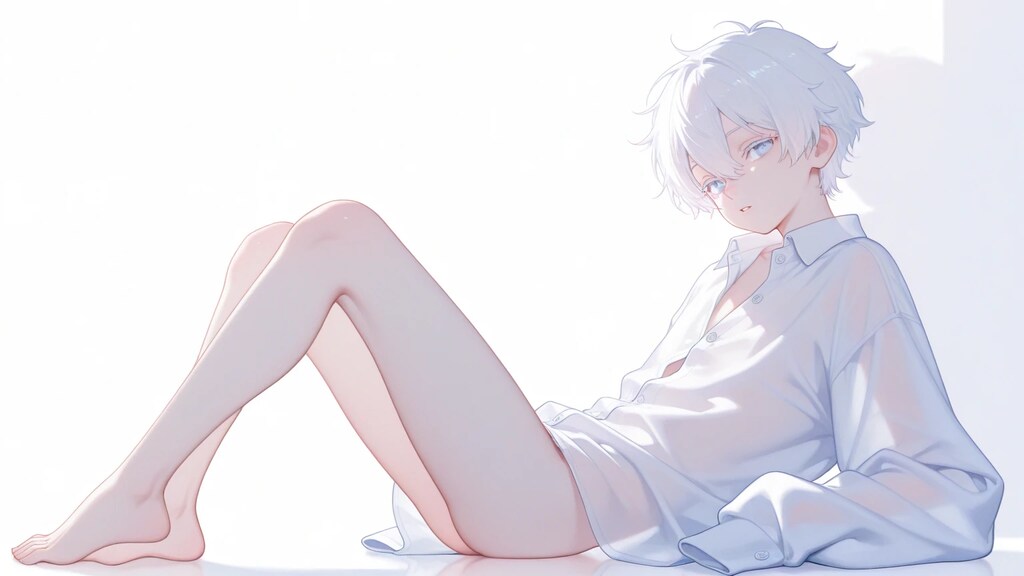 透けシャツ・白 5