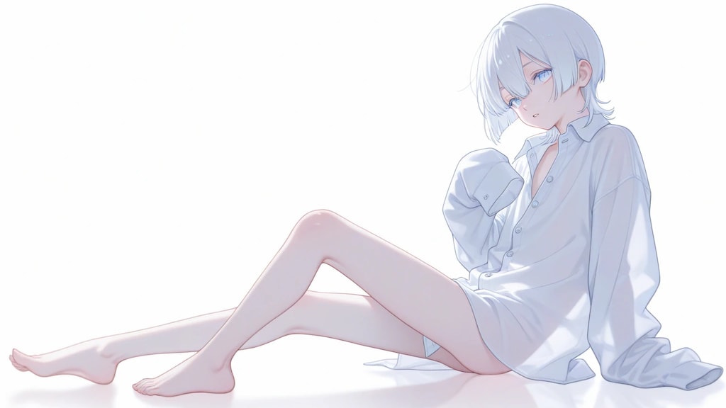 透けシャツ・白 5