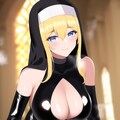 金髪ロングエナメルボンデージシスターちゃん(胸開きタイプ試作) 2枚目
