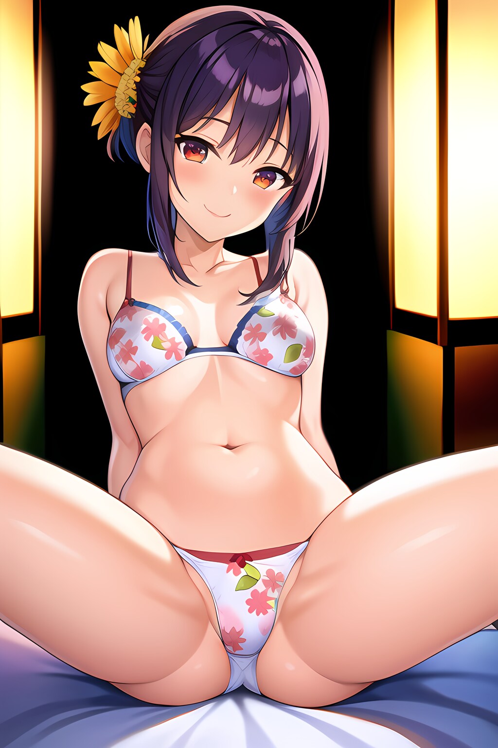 花柄の開脚ちゃん