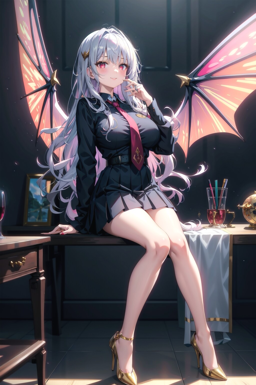光らせる