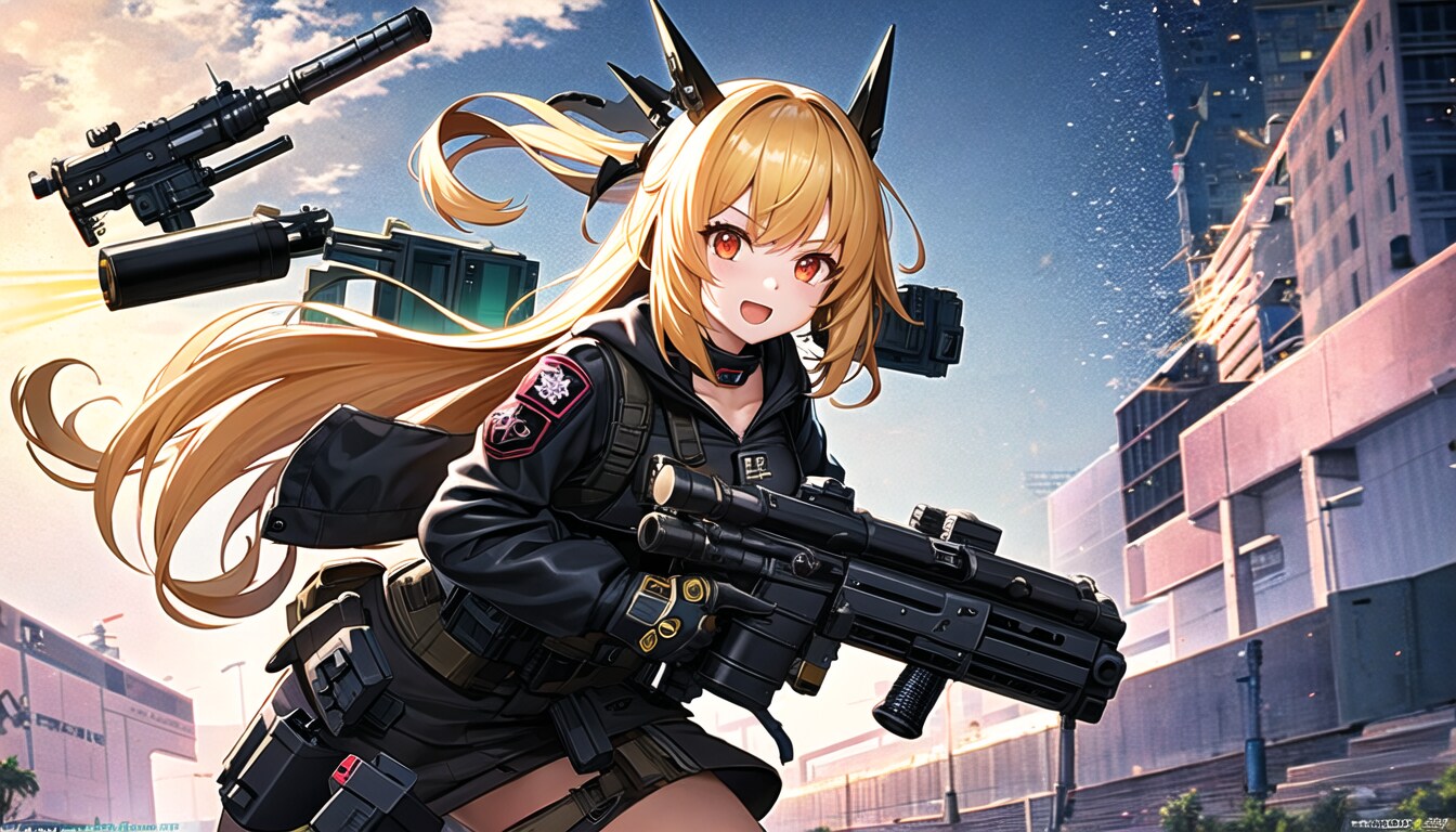 グレネードランチャーと少女
