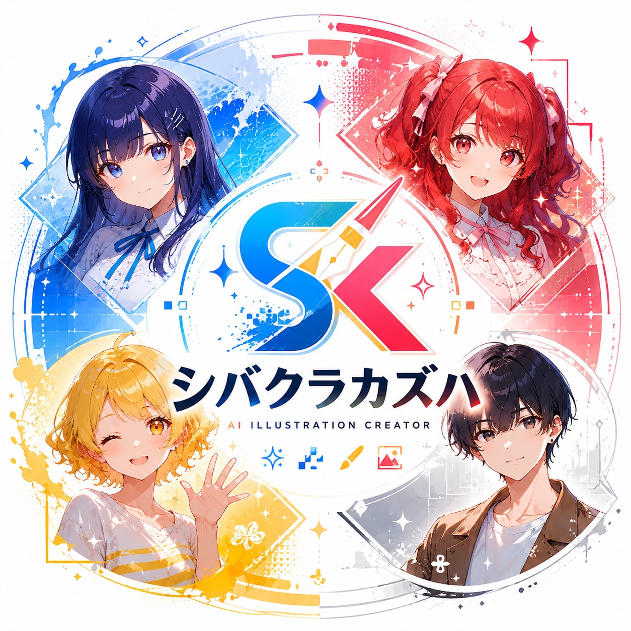 シバクラカズハのロゴ