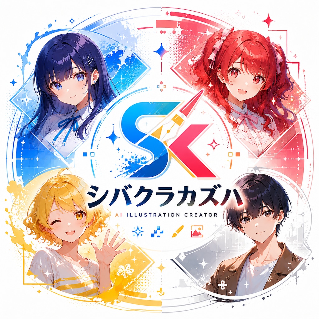 シバクラカズハのロゴ