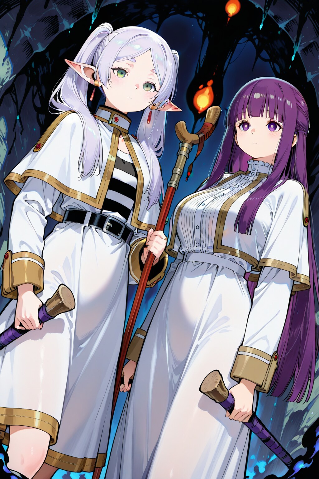 フリーレンとフェルンと洞窟探検 | の人気AIイラスト・グラビア