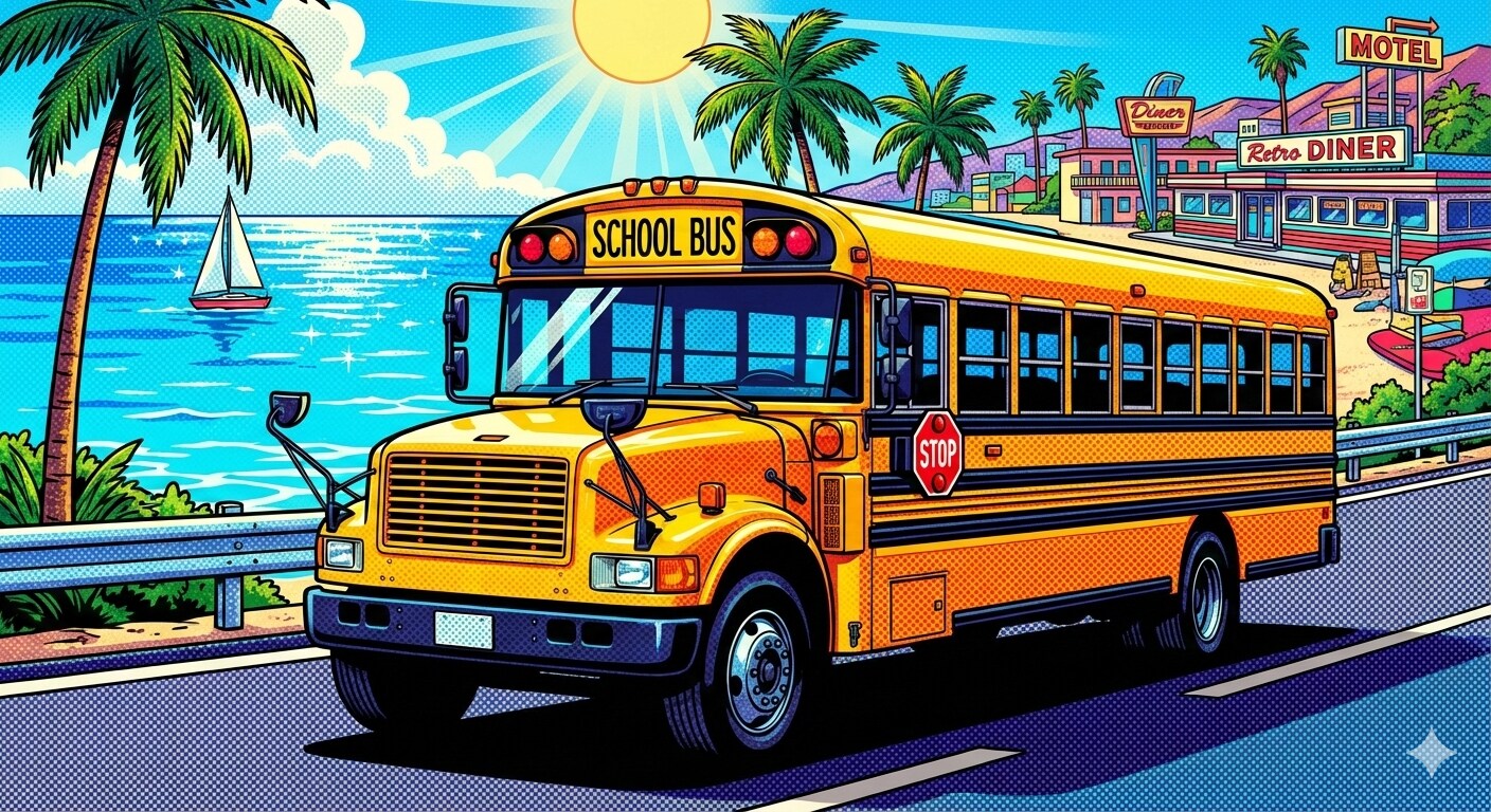 アメリカンなschool bus | の人気AIイラスト・グラビア