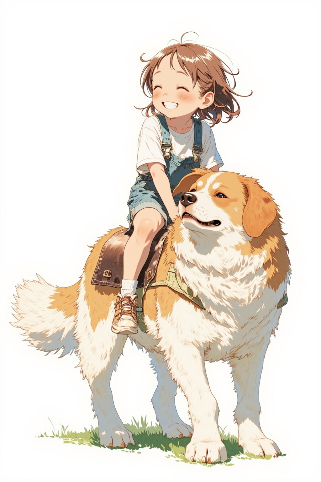 Girl on the Dog