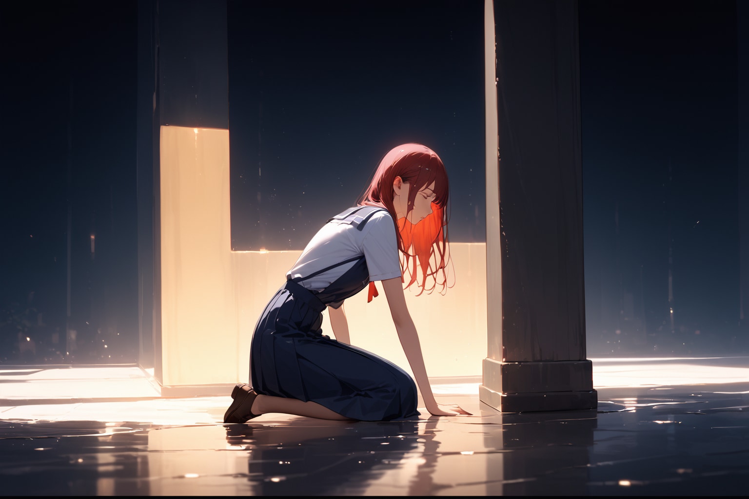 光にすがる孤影 | の人気AIイラスト・グラビア