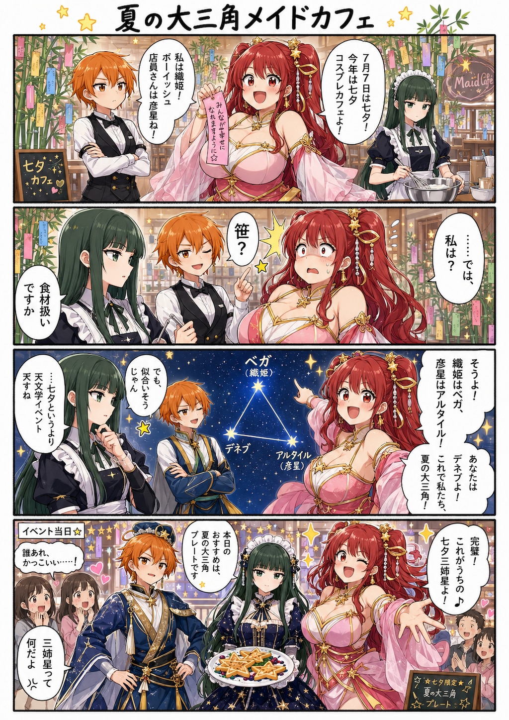 夏の大三角メイドカフェ