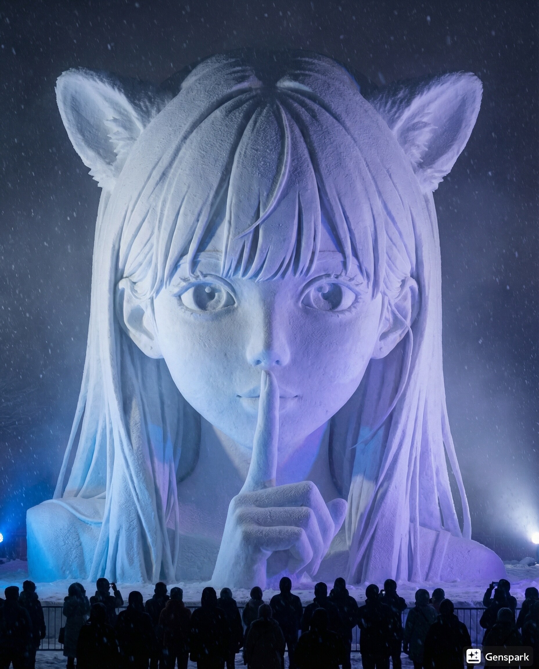 【雪像化】たぬきっく・あす