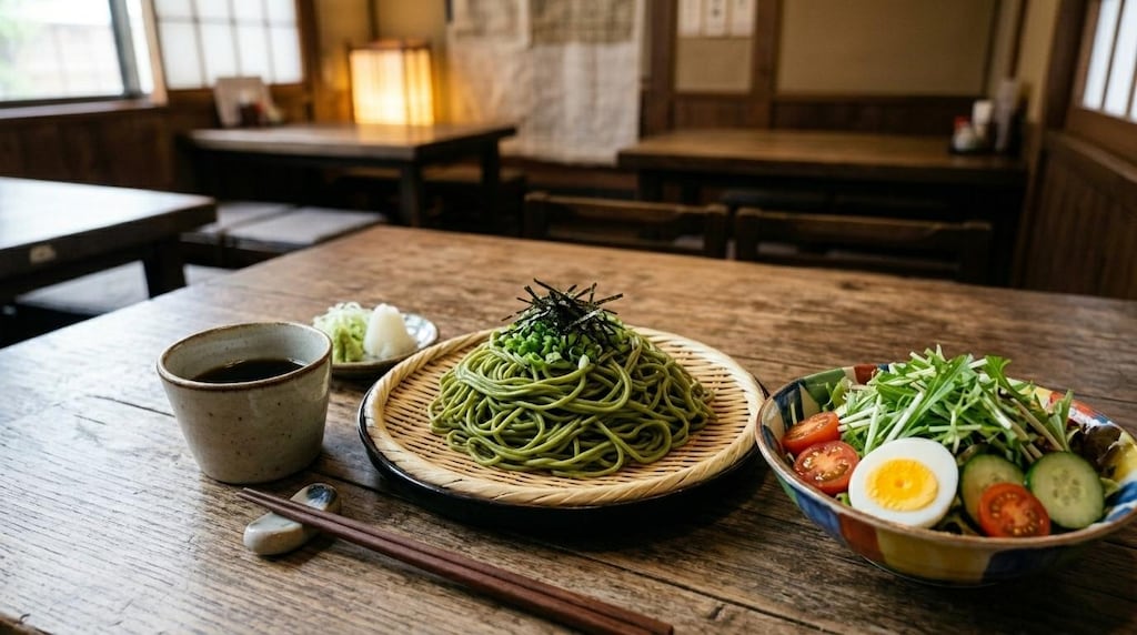 摩訶不思議食堂の茶そば膳