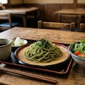 摩訶不思議食堂の茶そば膳 3枚目